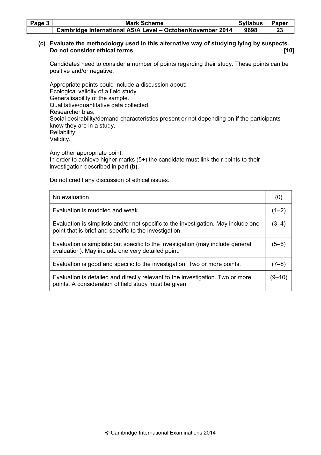 Mark scheme, page 3 of 10