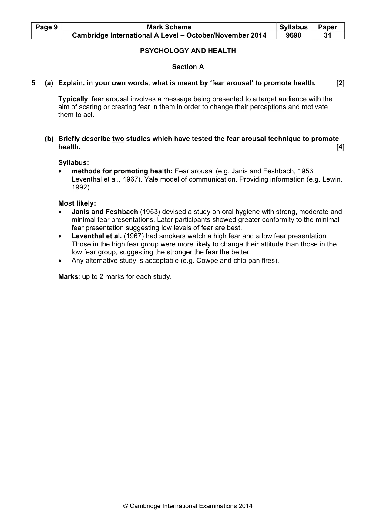 Mark scheme, page 9 of 24