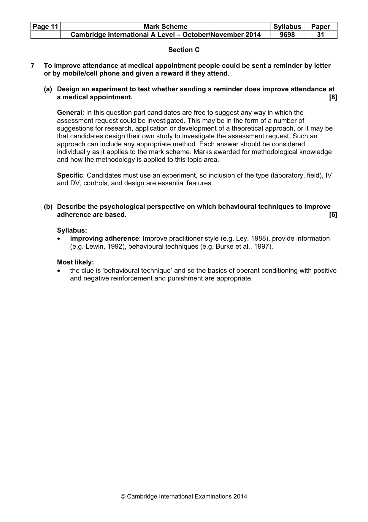 Mark scheme, page 11 of 24