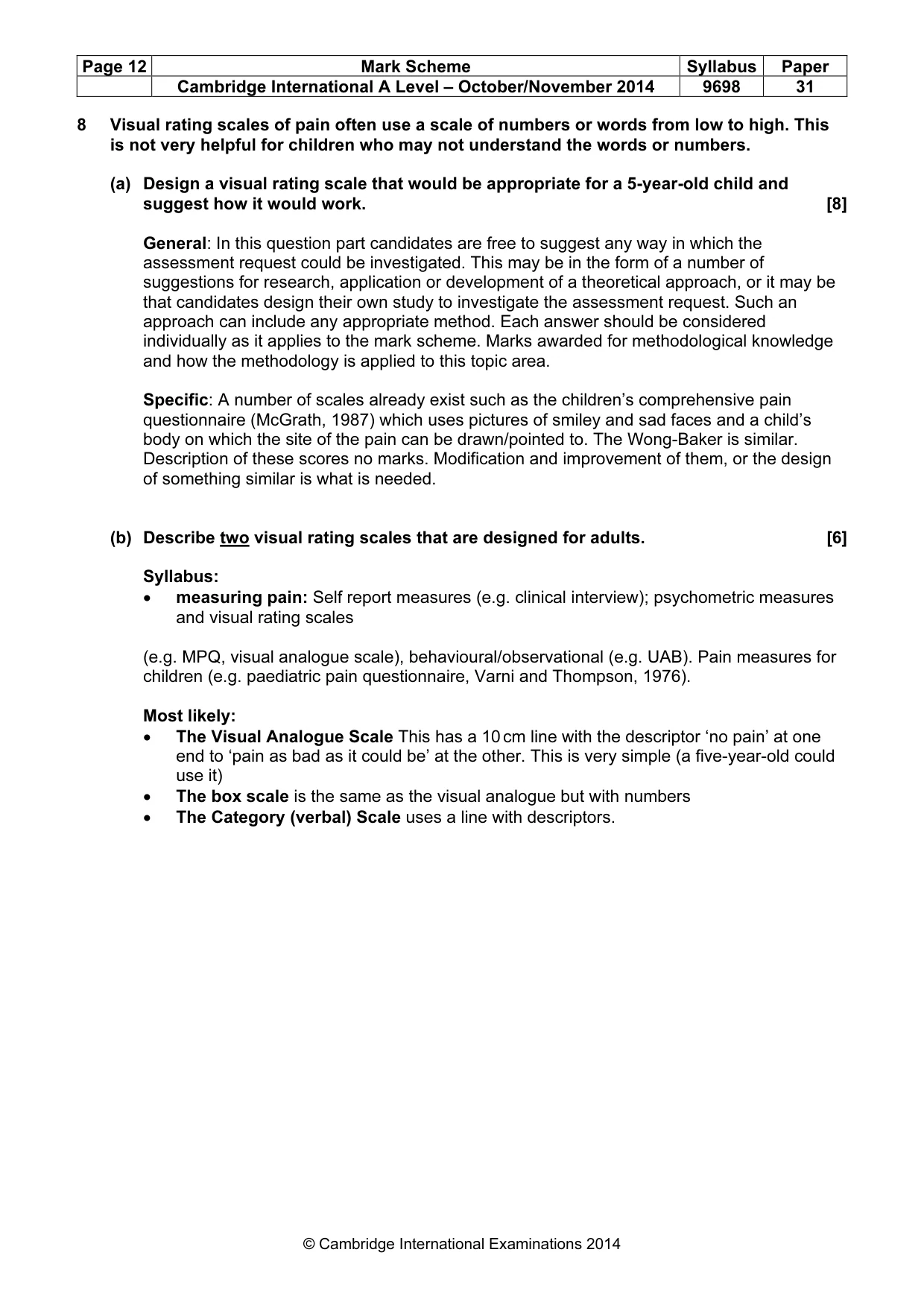 Mark scheme, page 12 of 24
