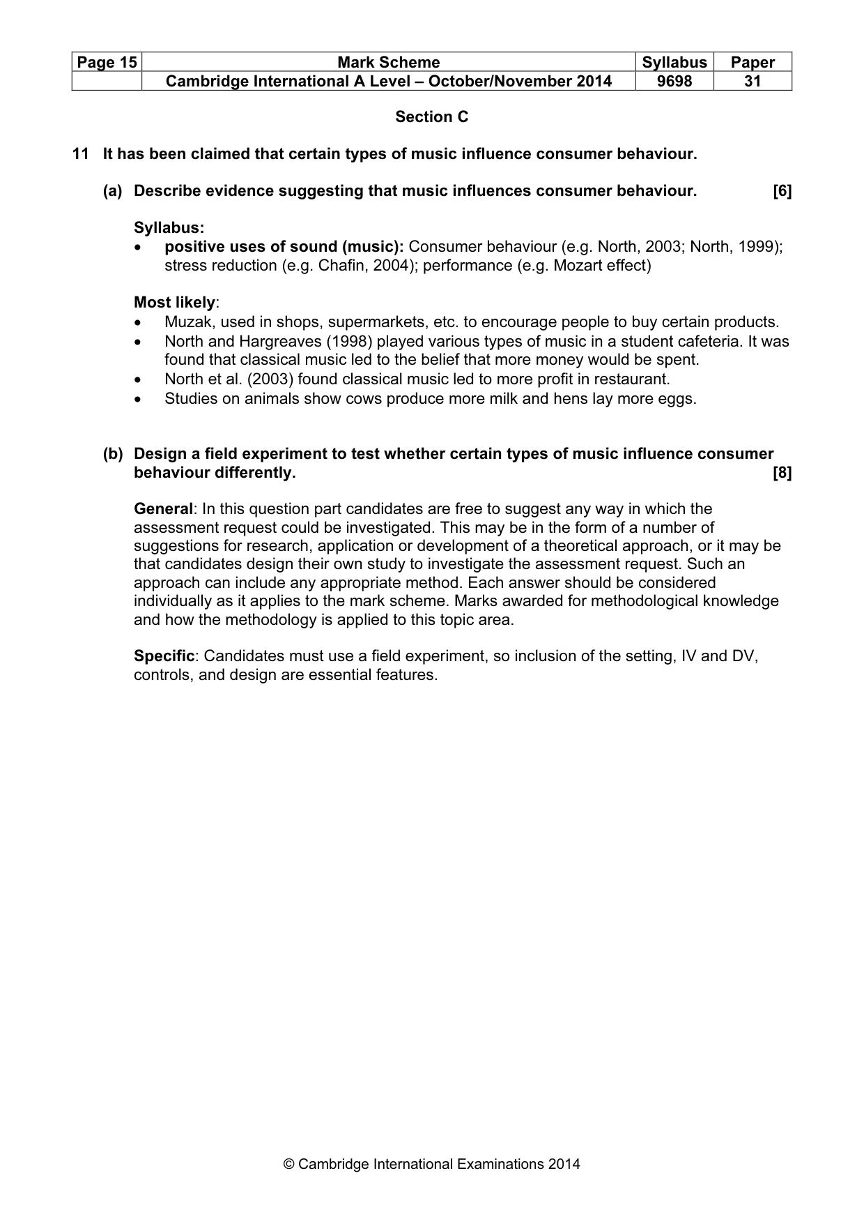 Mark scheme, page 15 of 24