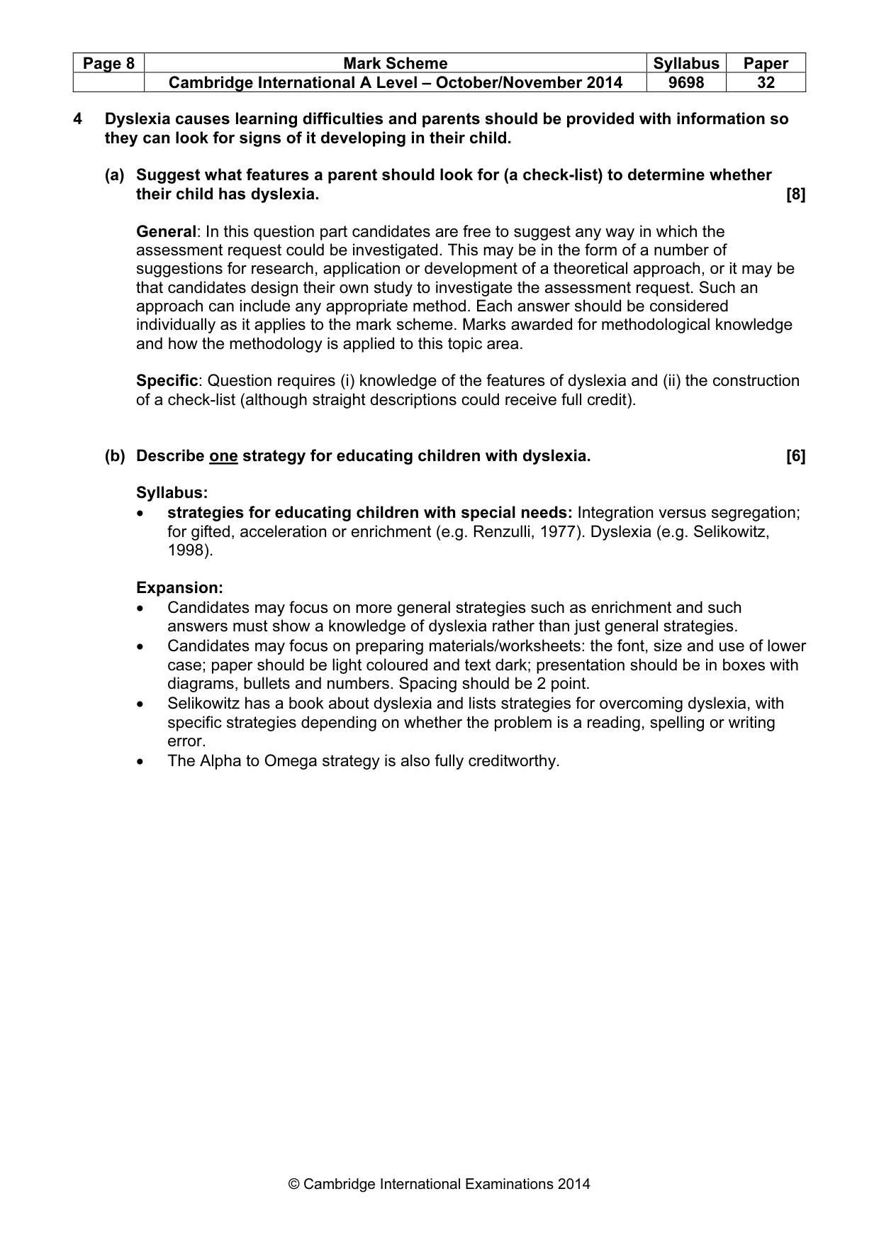 Mark scheme, page 8 of 24