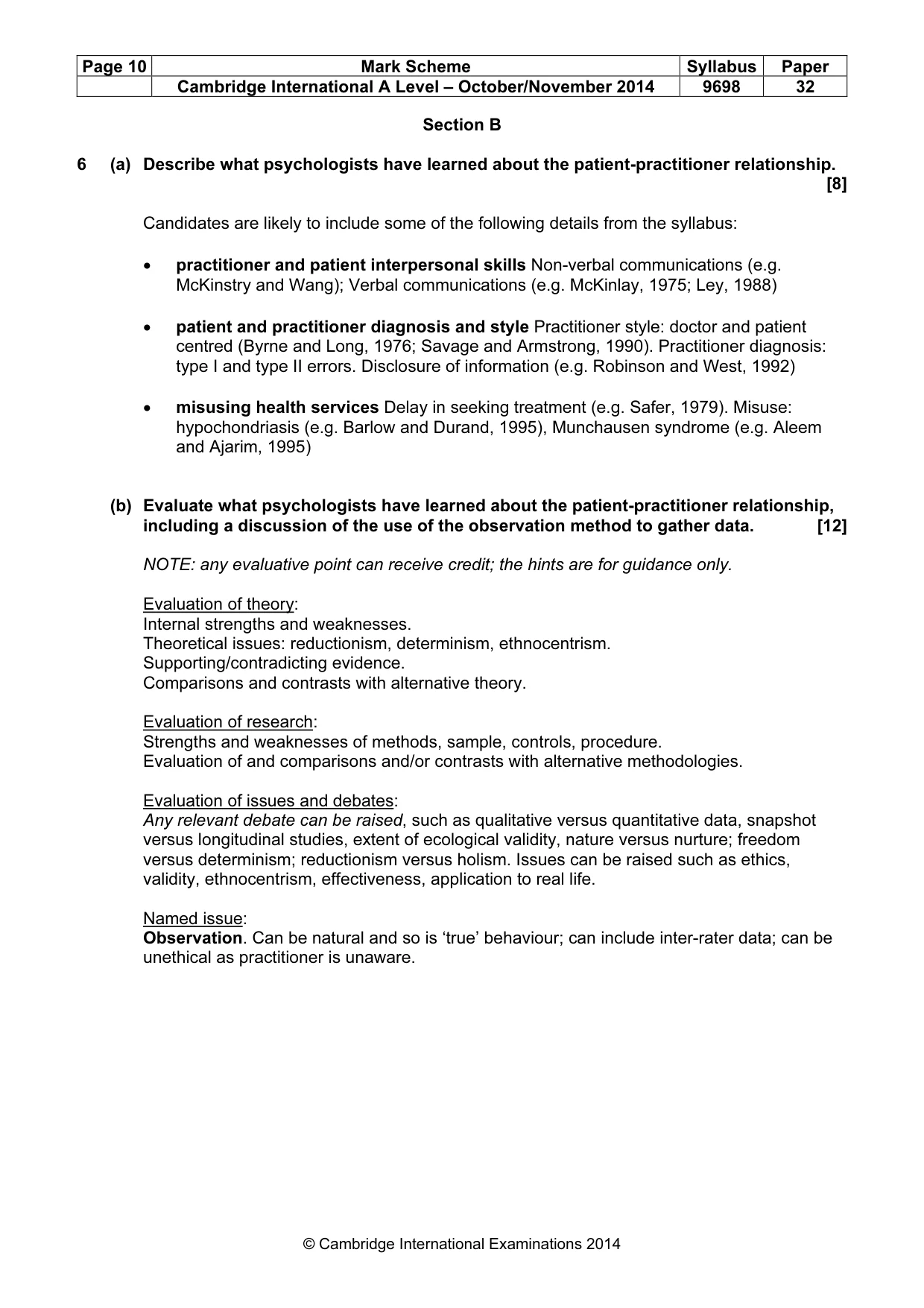 Mark scheme, page 10 of 24
