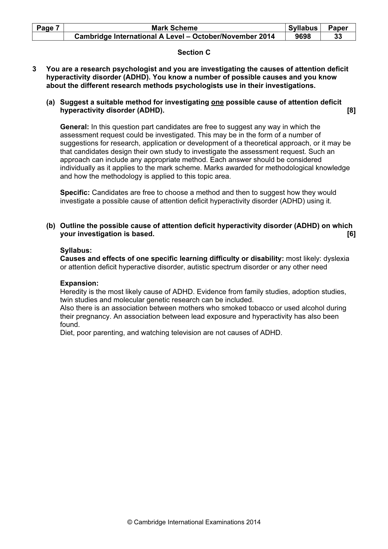 Mark scheme, page 7 of 24
