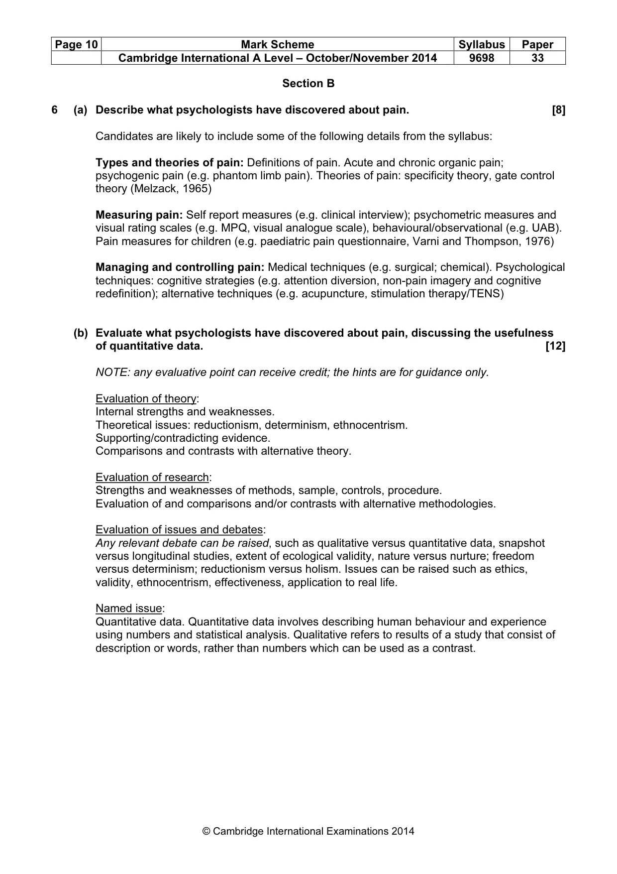 Mark scheme, page 10 of 24