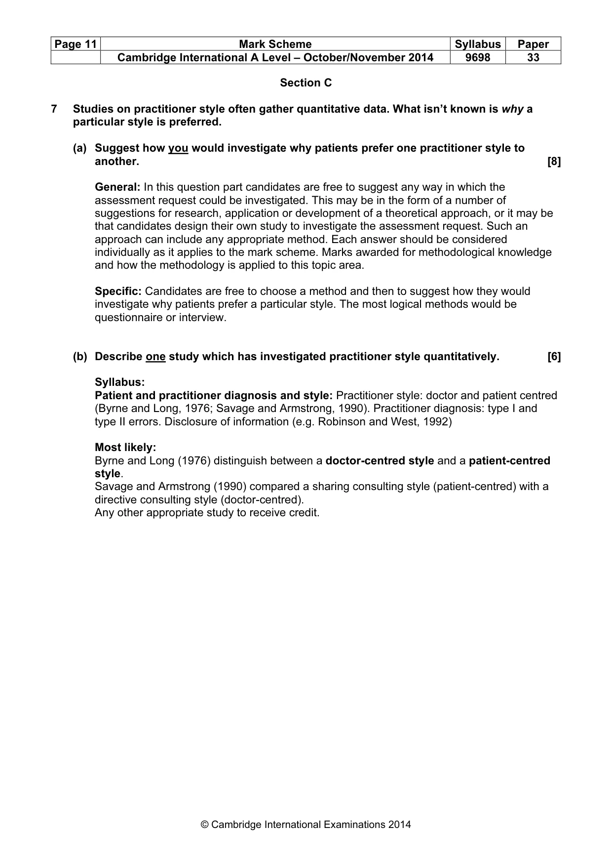 Mark scheme, page 11 of 24