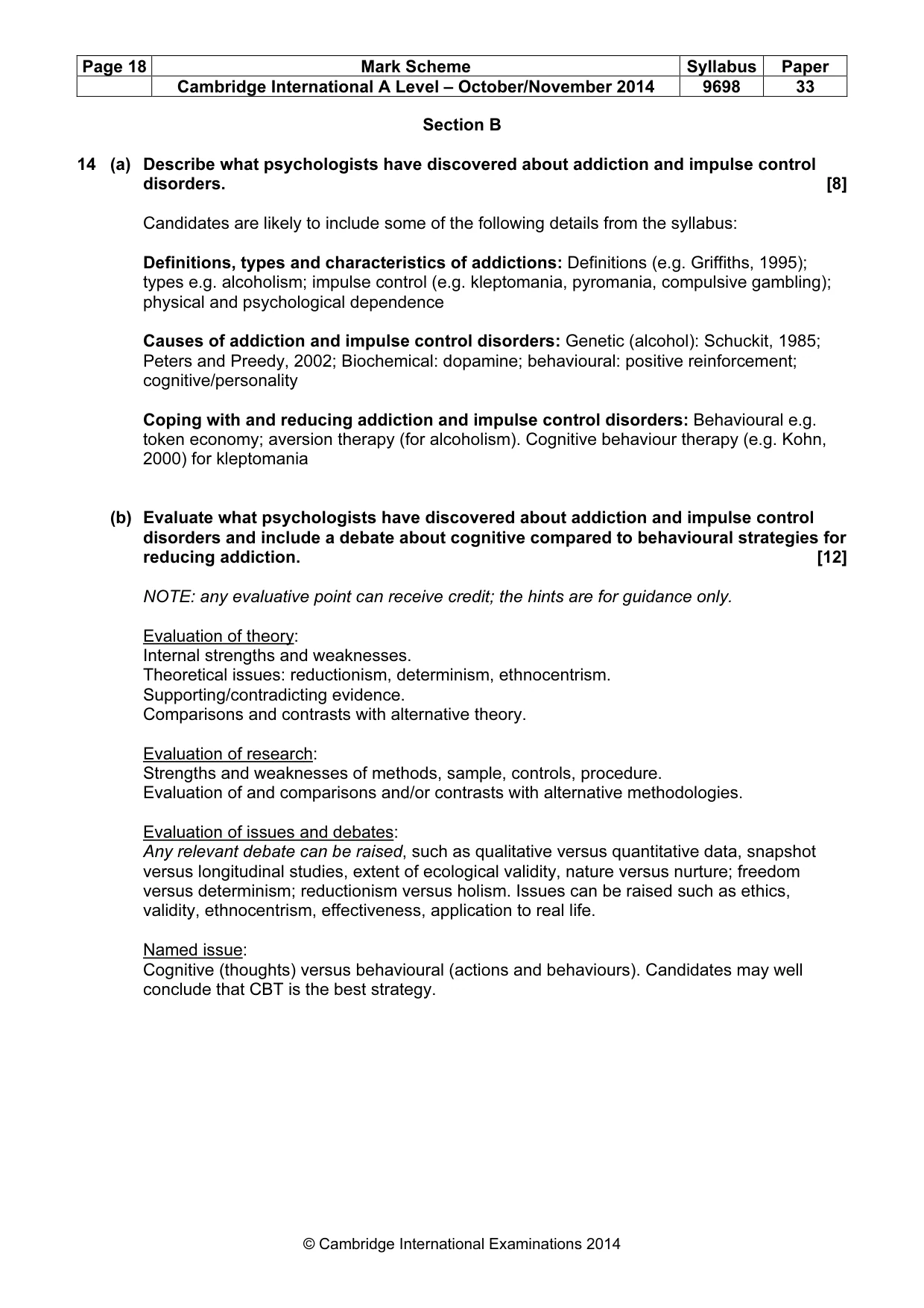 Mark scheme, page 18 of 24