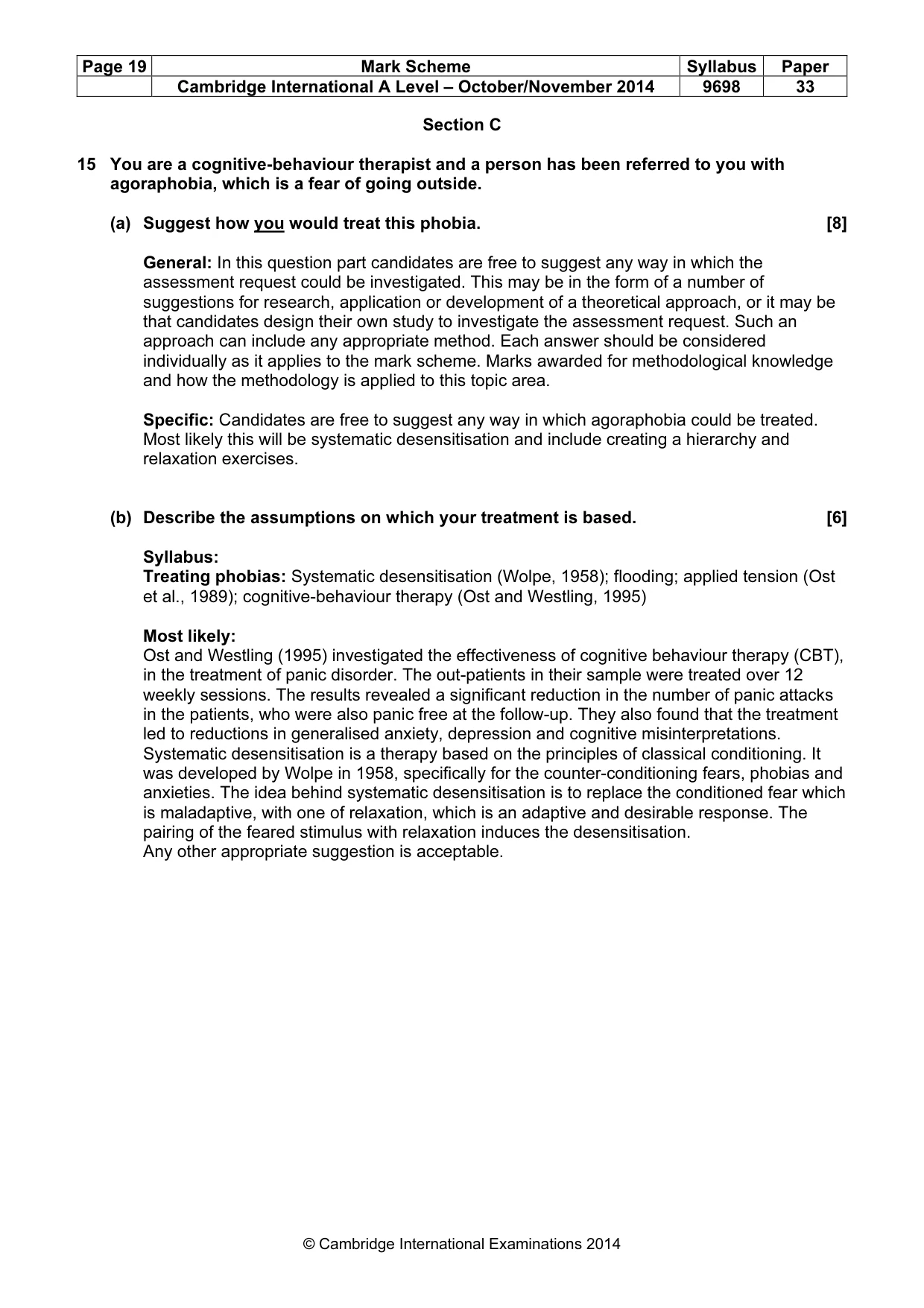 Mark scheme, page 19 of 24