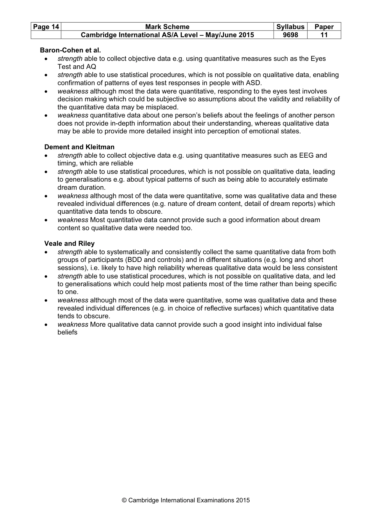 Mark scheme, page 14 of 14