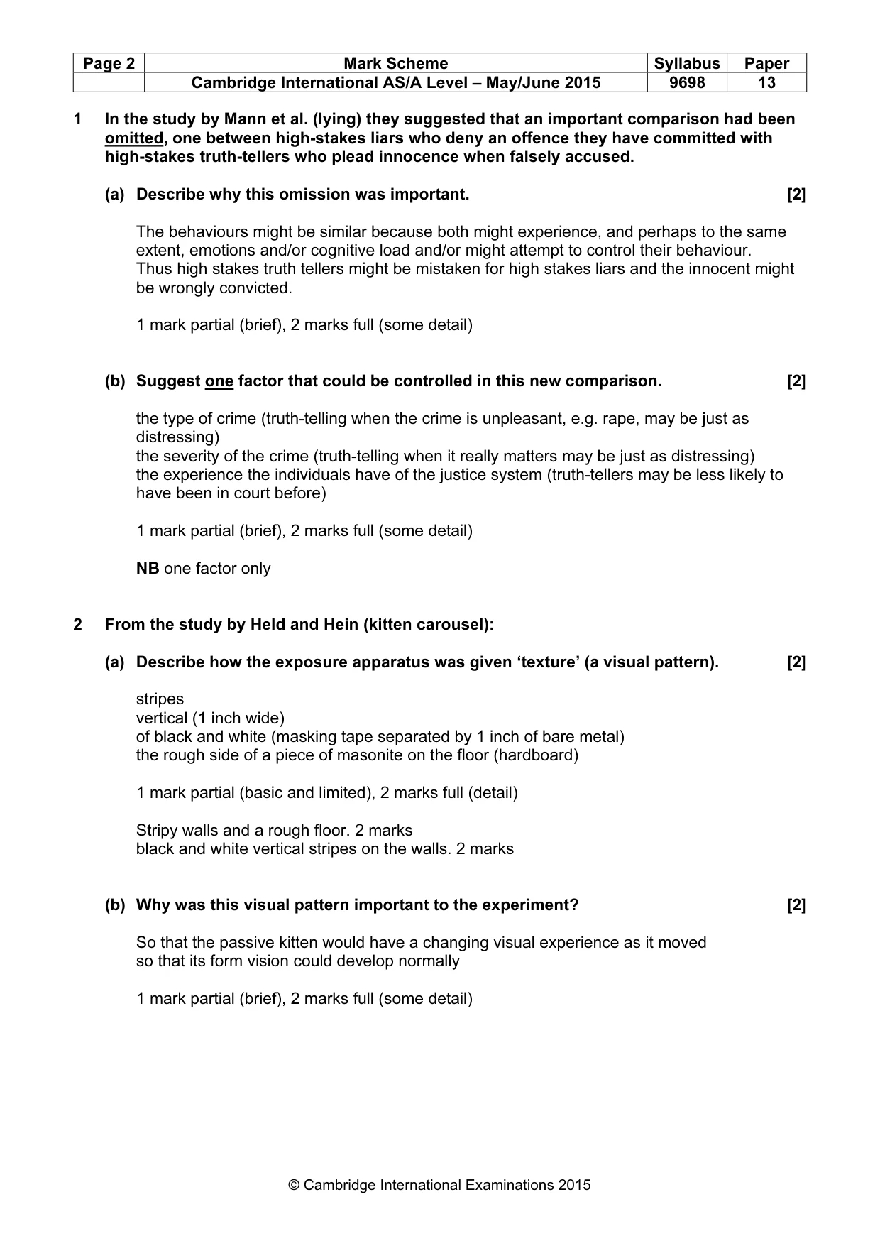 Mark scheme, page 2 of 13