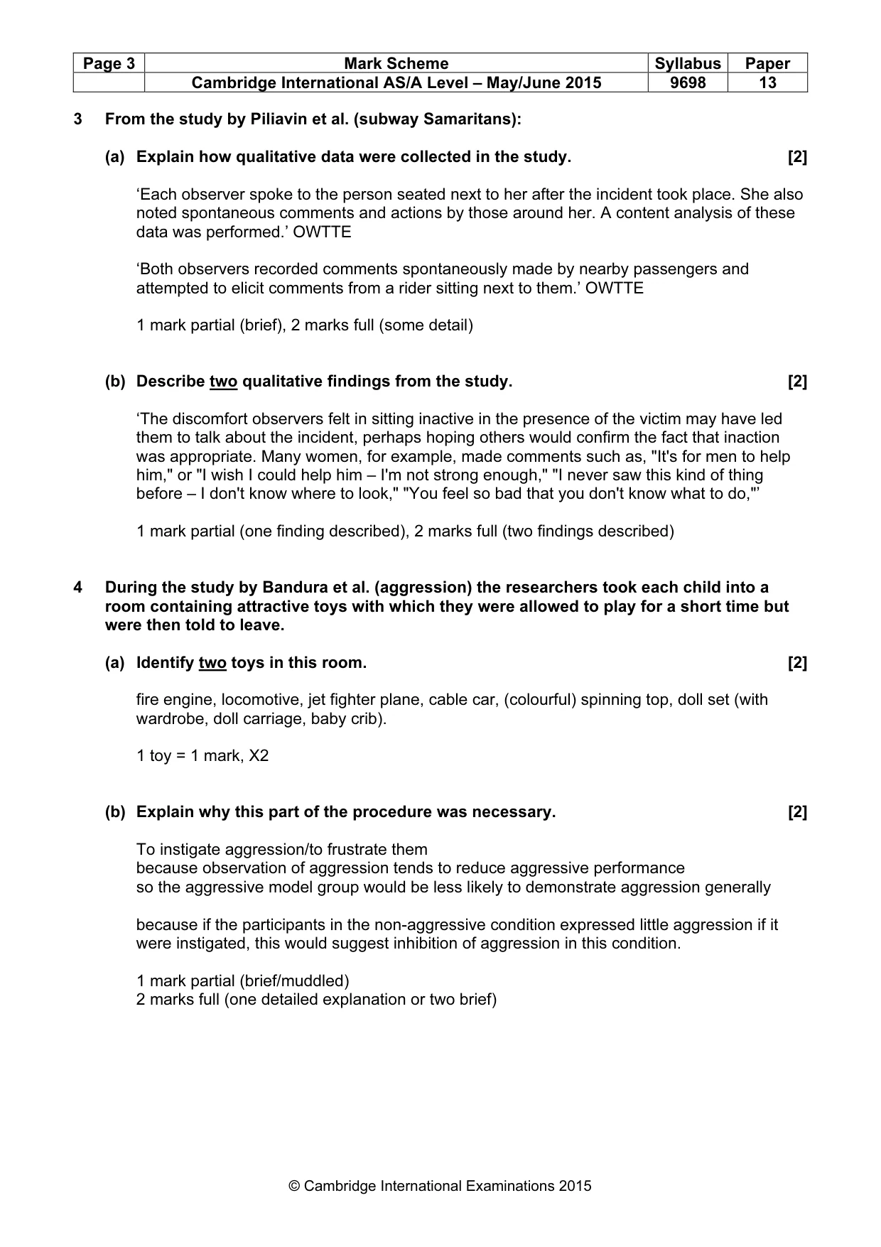 Mark scheme, page 3 of 13