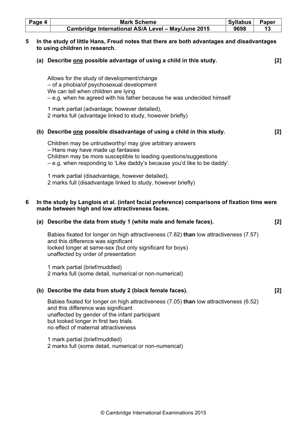 Mark scheme, page 4 of 13