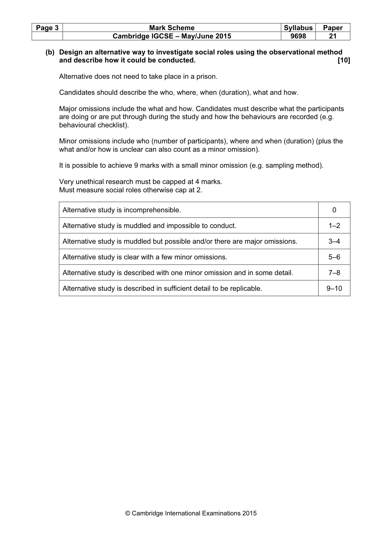 Mark scheme, page 3 of 11