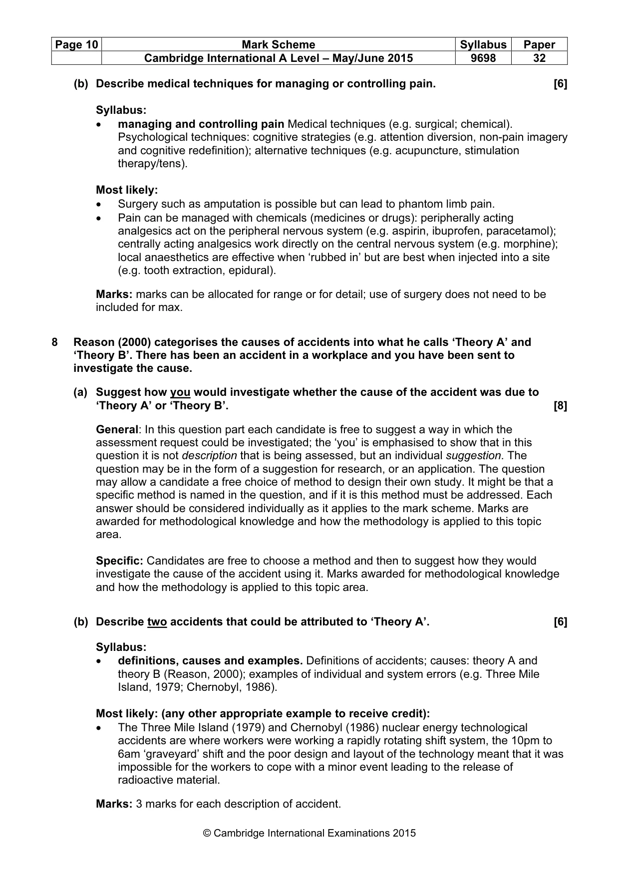 Mark scheme, page 10 of 20