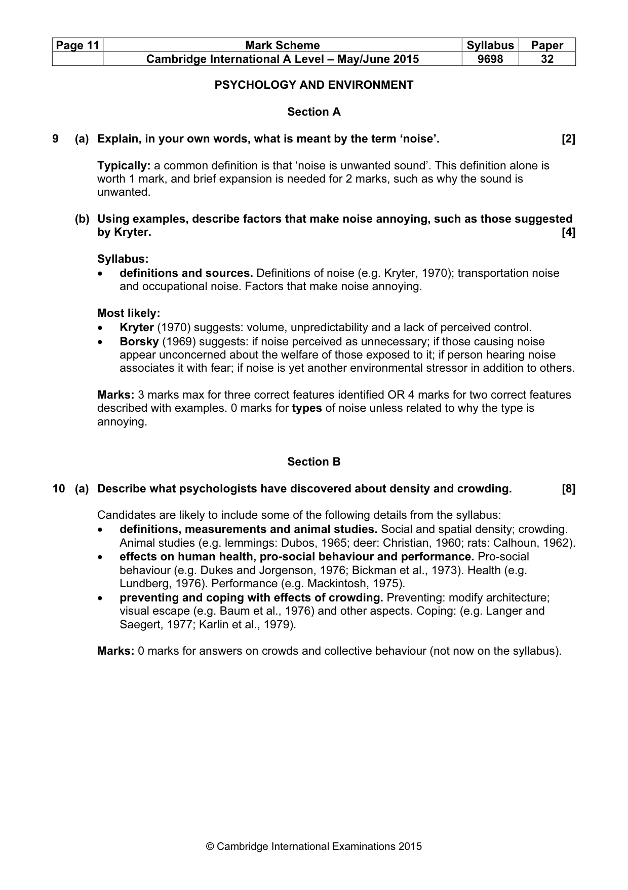 Mark scheme, page 11 of 20