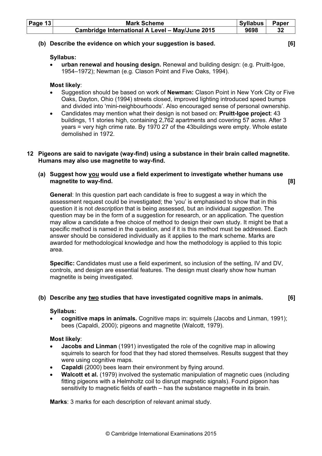 Mark scheme, page 13 of 20