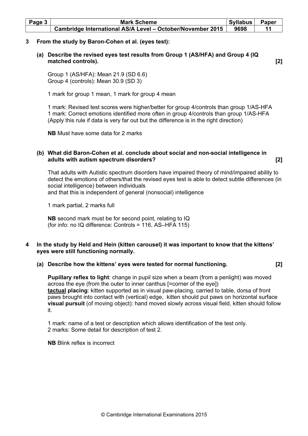 Mark scheme, page 3 of 13