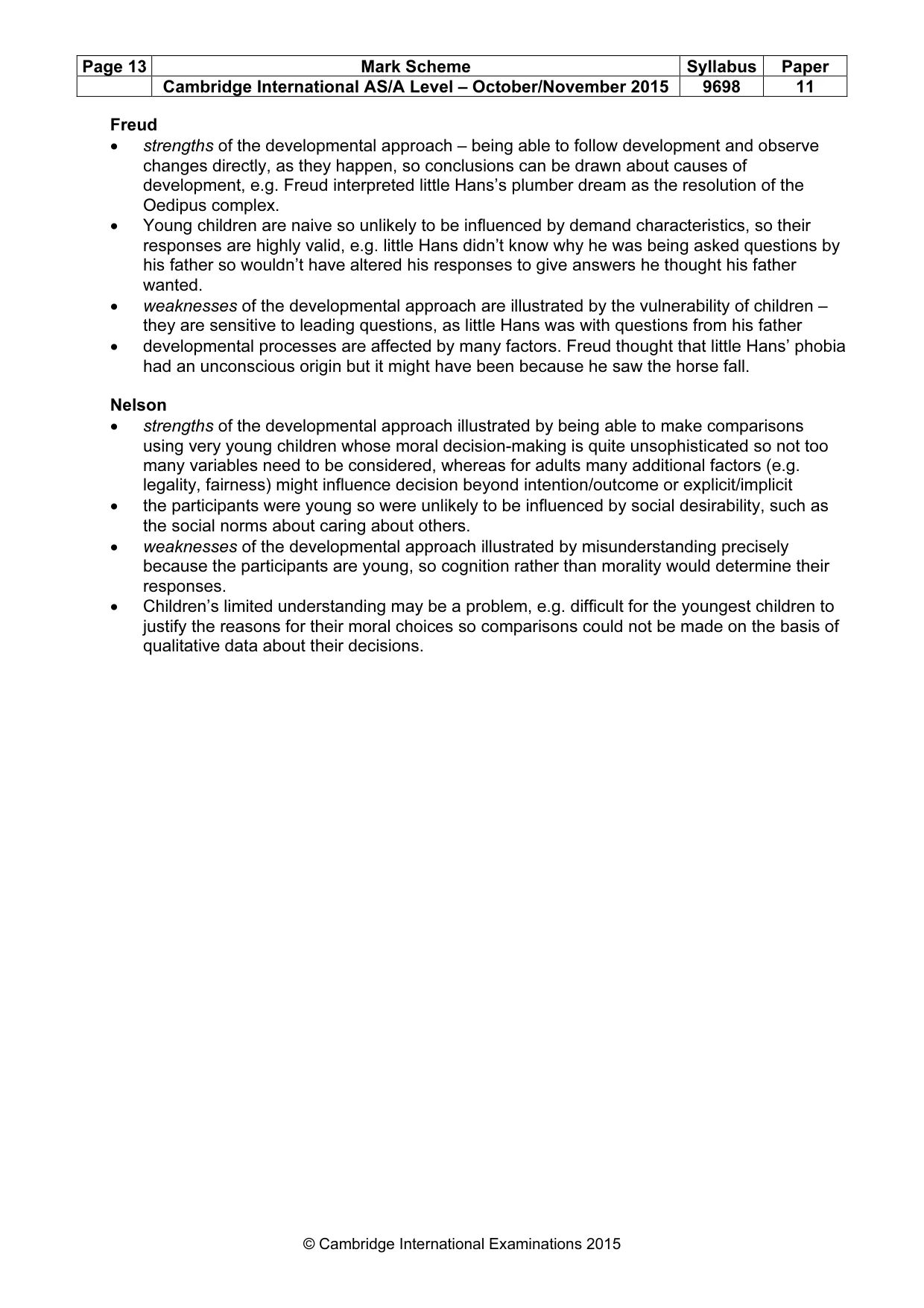 Mark scheme, page 13 of 13
