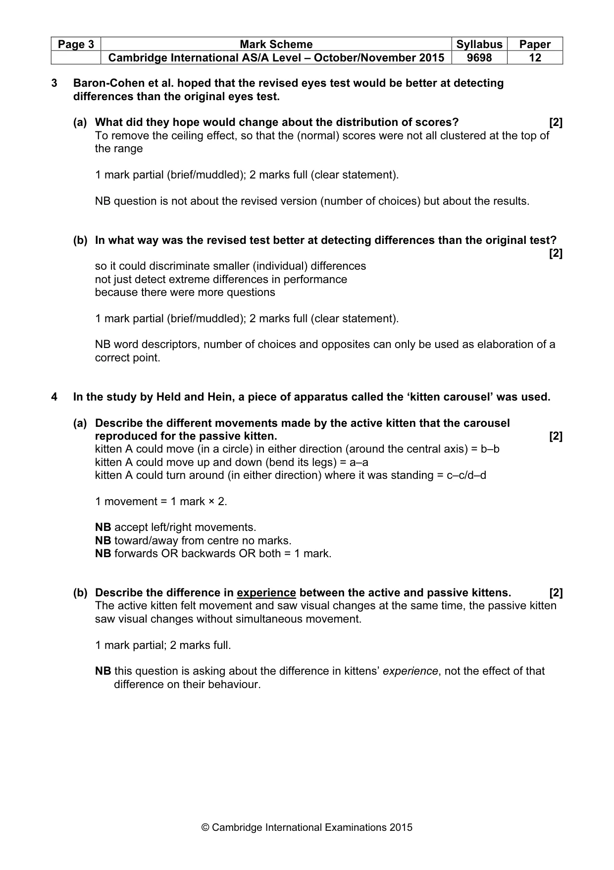 Mark scheme, page 3 of 13