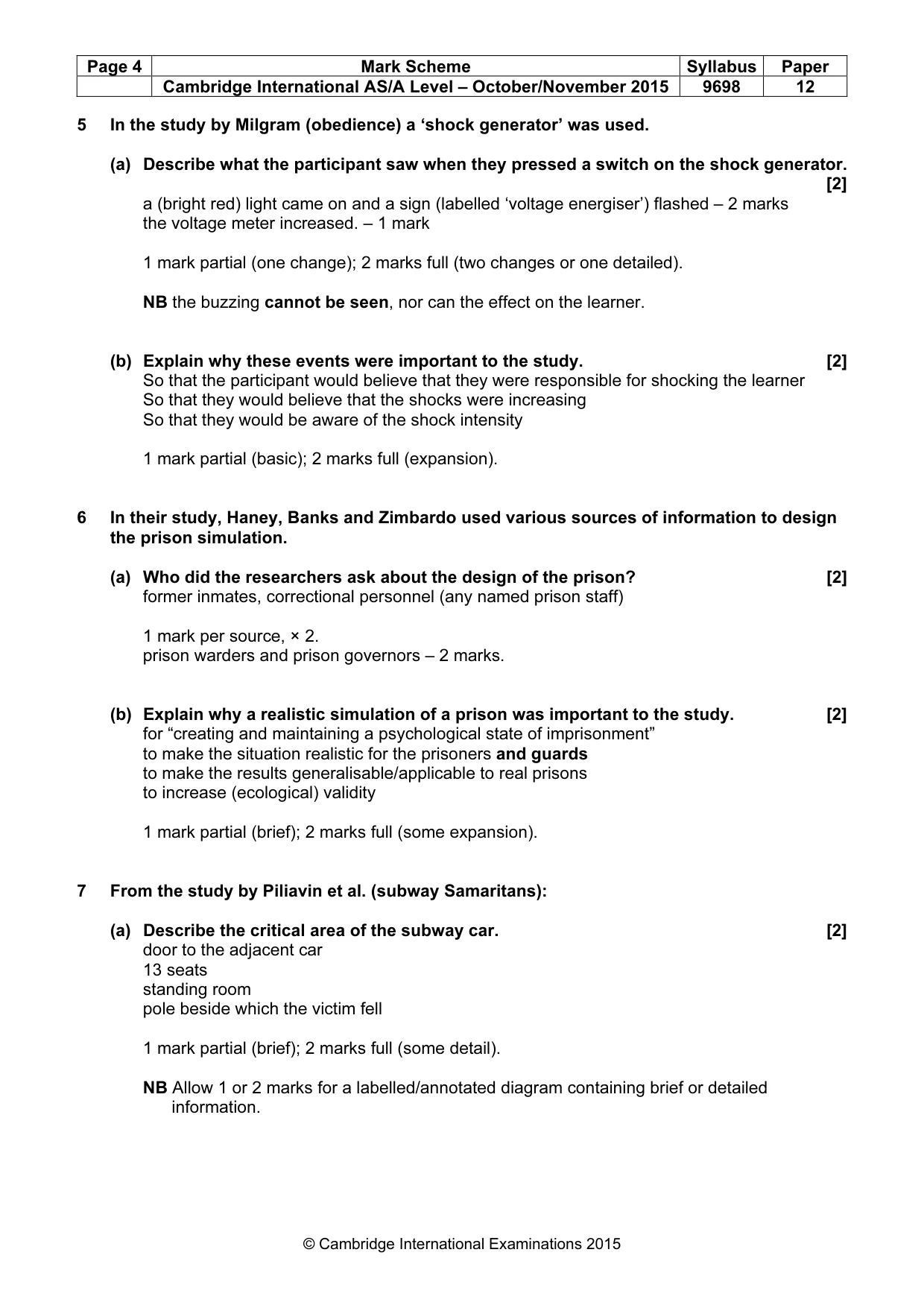 Mark scheme, page 4 of 13