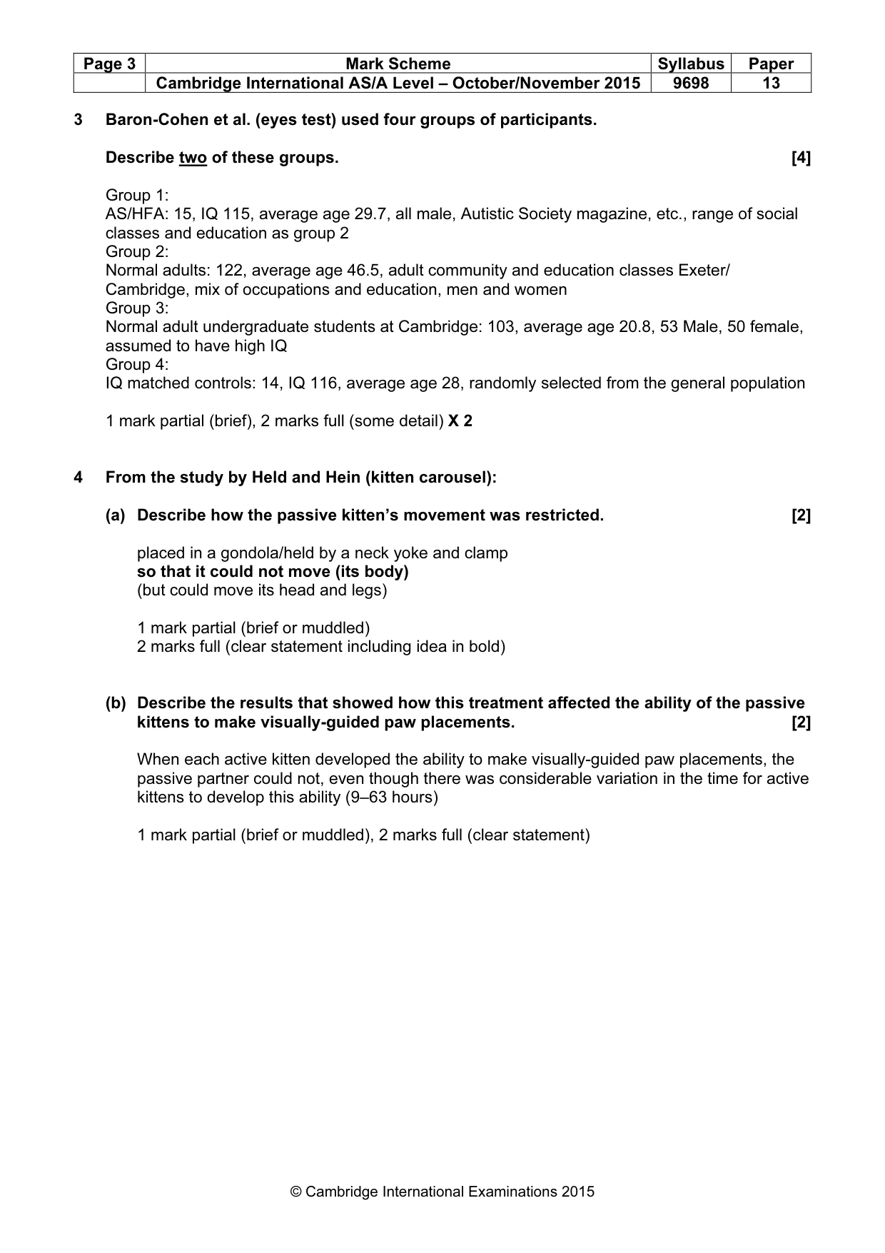 Mark scheme, page 3 of 14