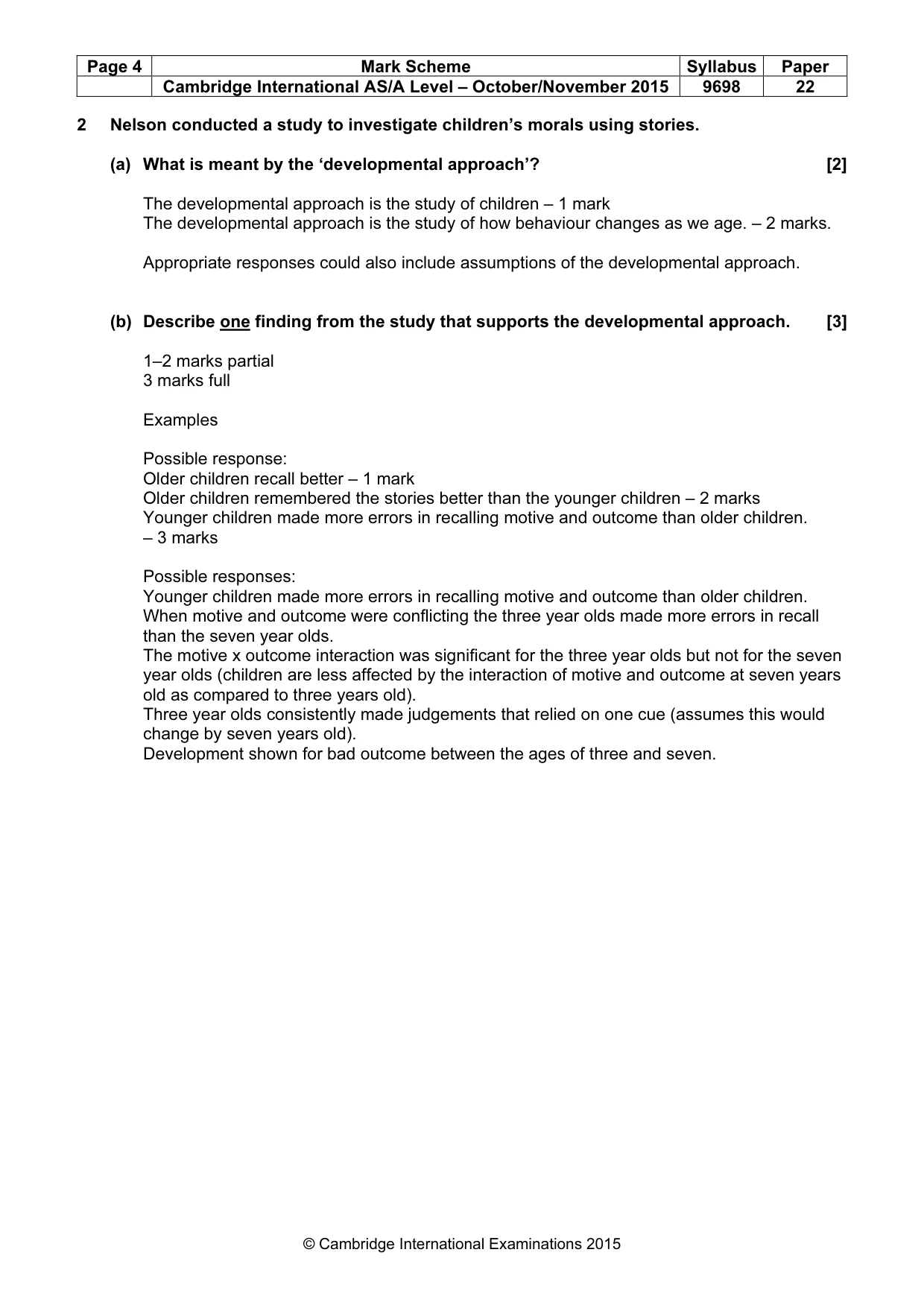 Mark scheme, page 4 of 10