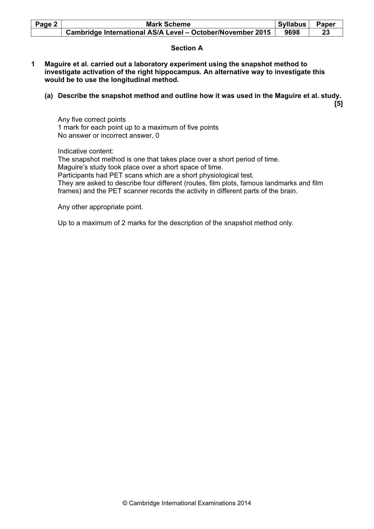 Mark scheme, page 2 of 10