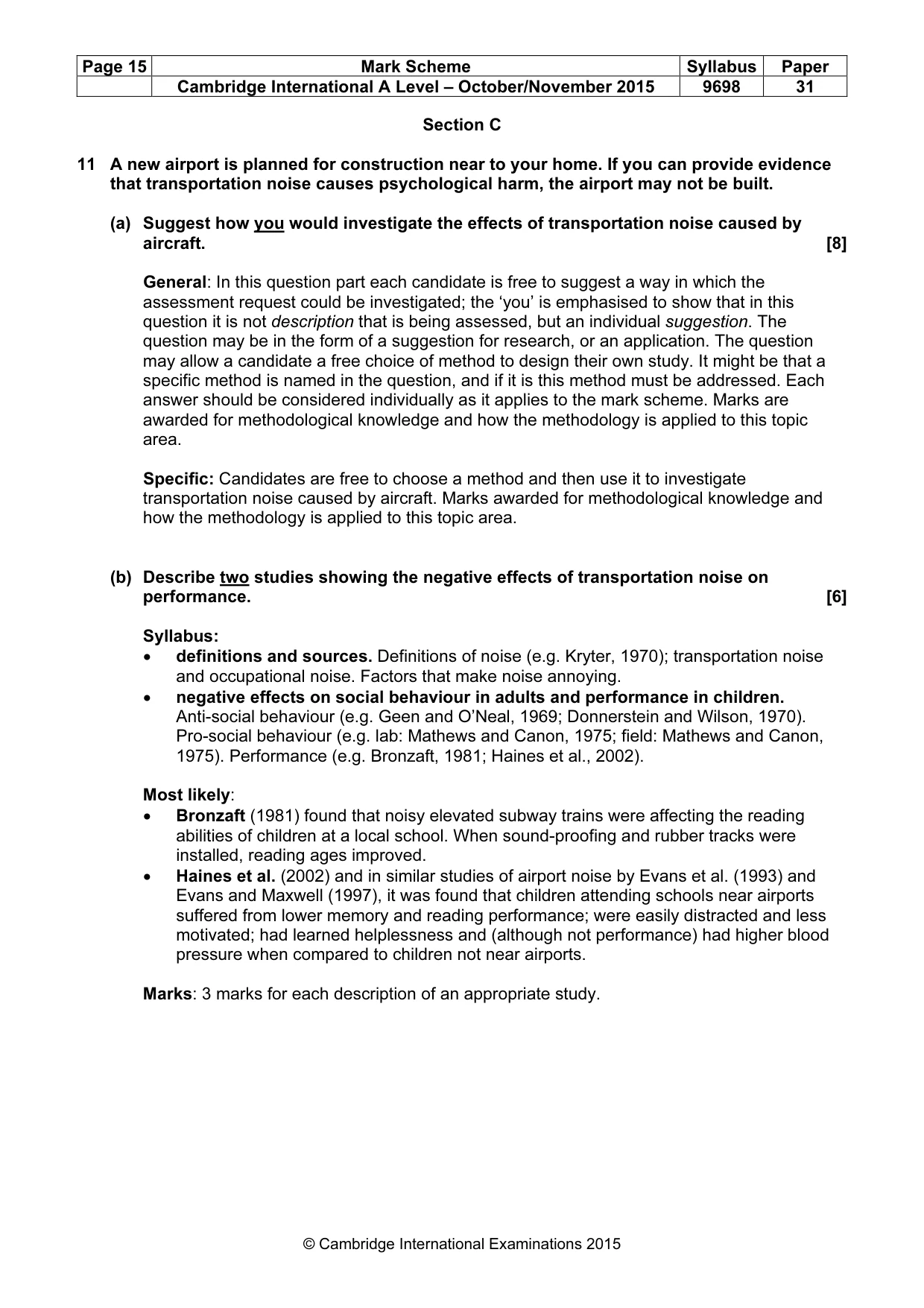 Mark scheme, page 15 of 24
