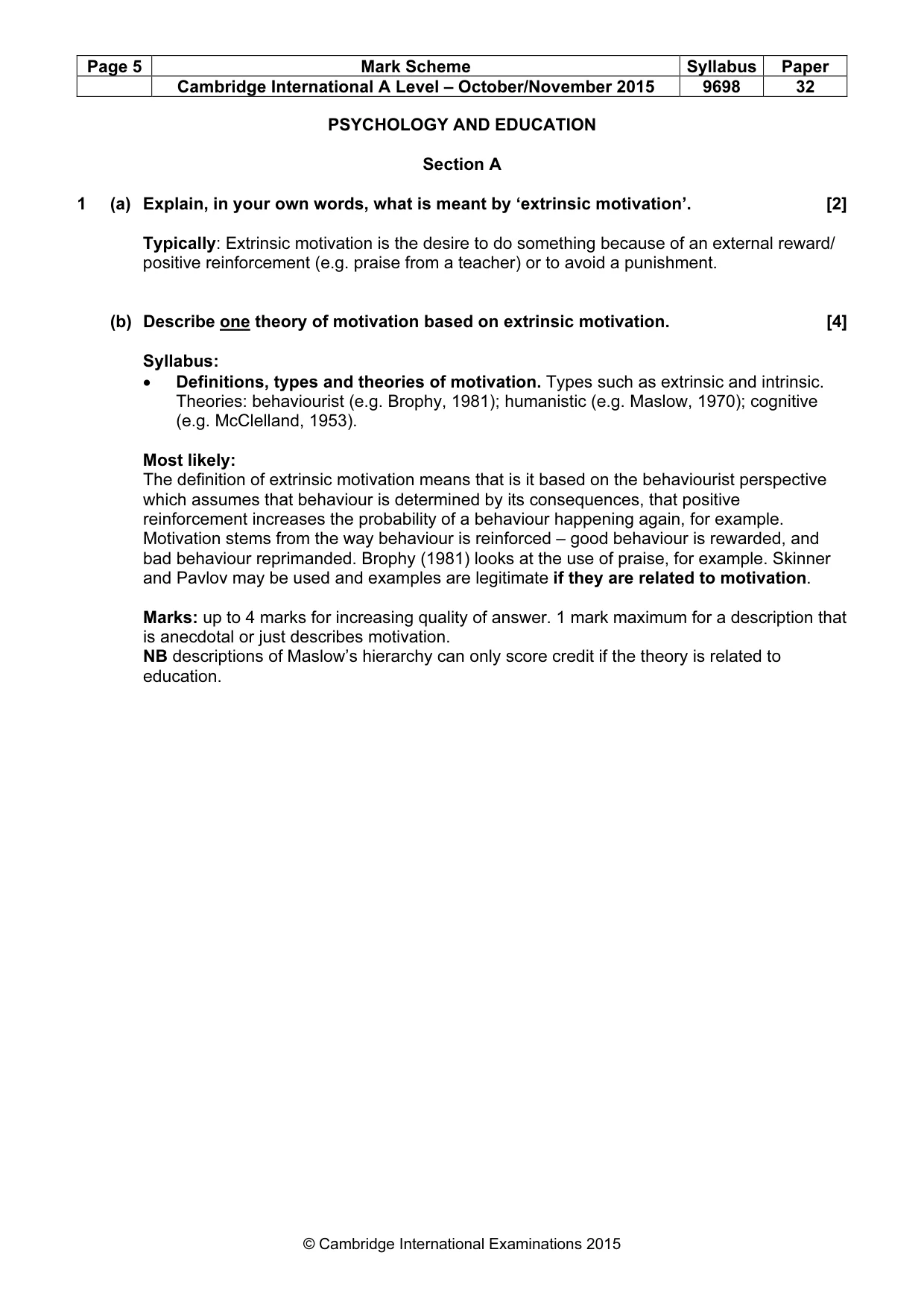 Mark scheme, page 5 of 24