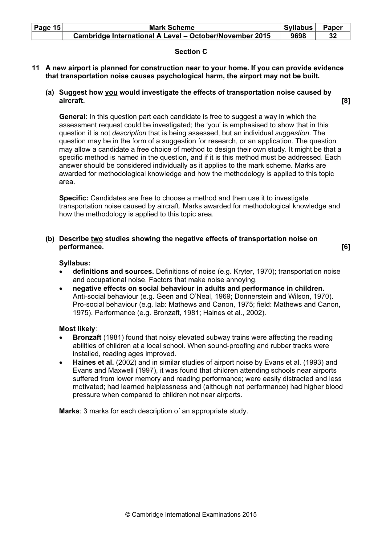 Mark scheme, page 15 of 24