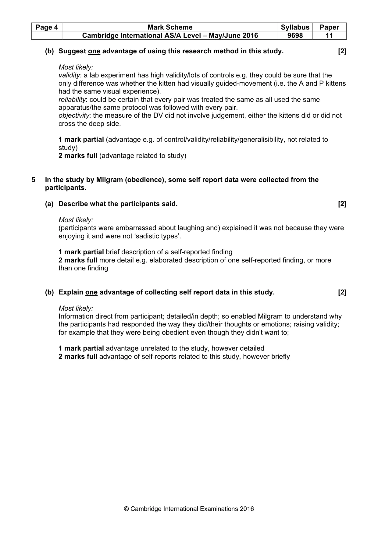 Mark scheme, page 4 of 13