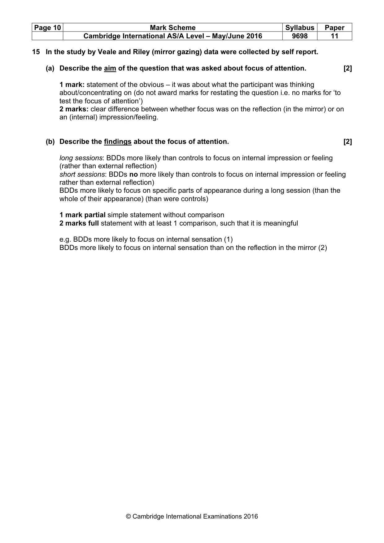 Mark scheme, page 10 of 13