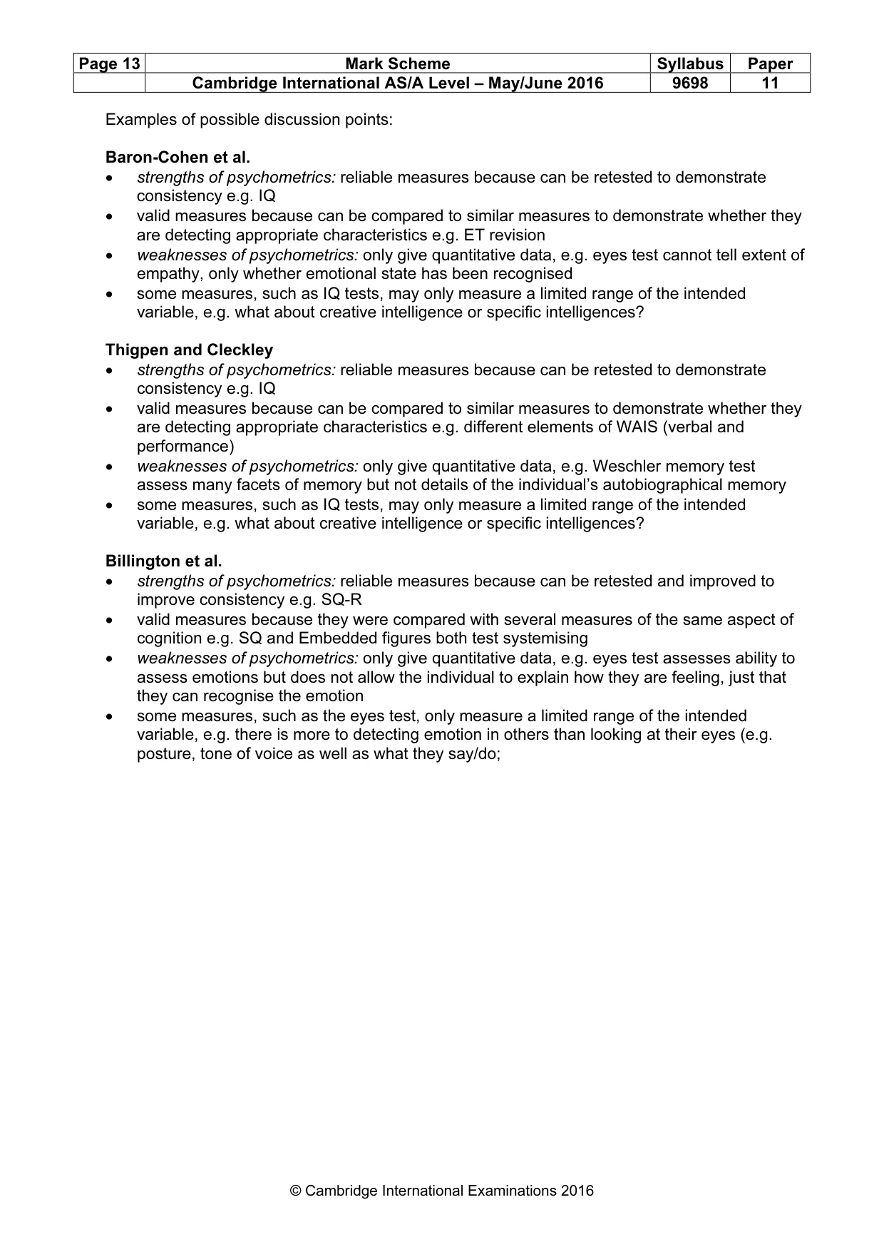 Mark scheme, page 13 of 13