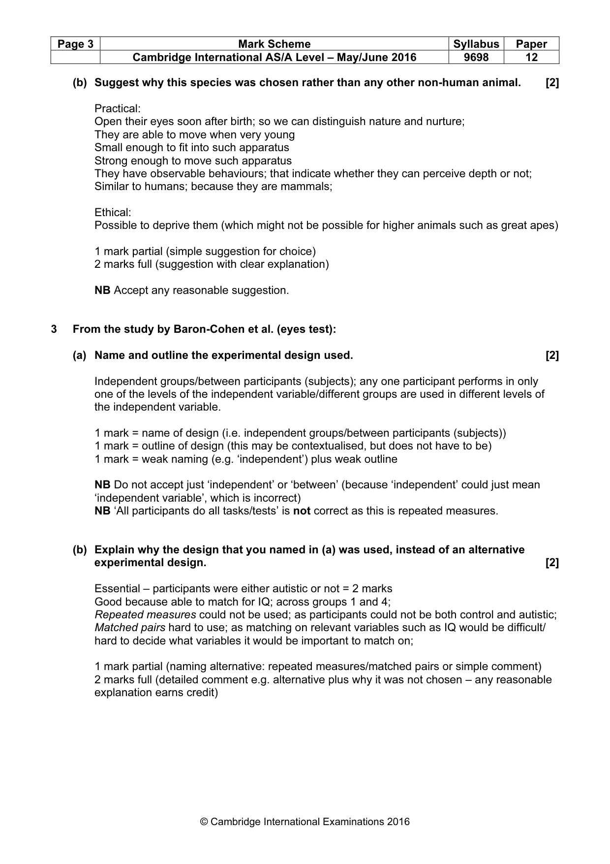 Mark scheme, page 3 of 14