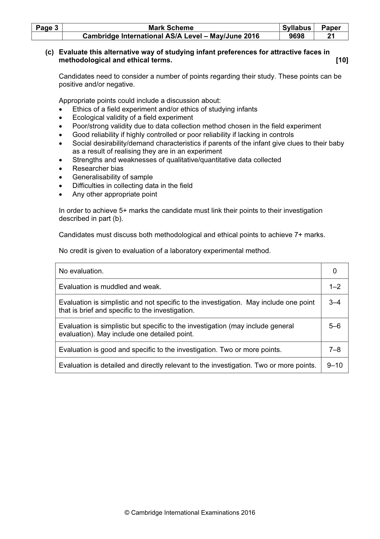Mark scheme, page 3 of 10