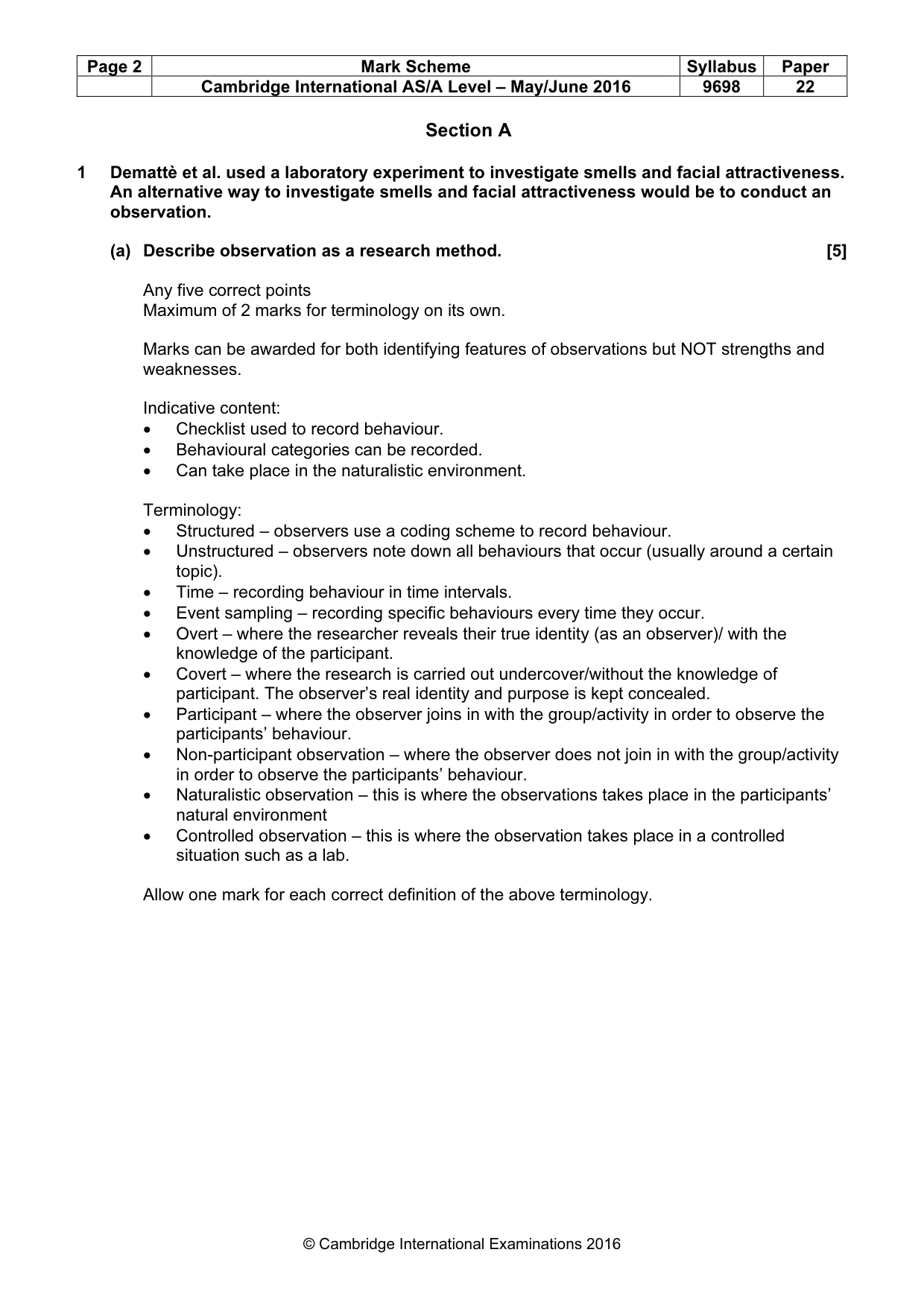 Mark scheme, page 2 of 10