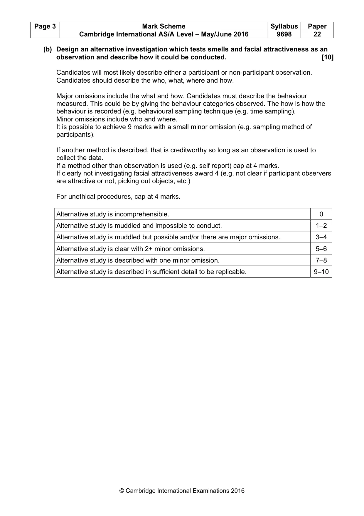 Mark scheme, page 3 of 10