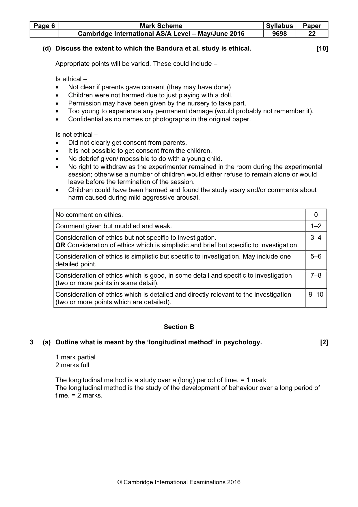Mark scheme, page 6 of 10