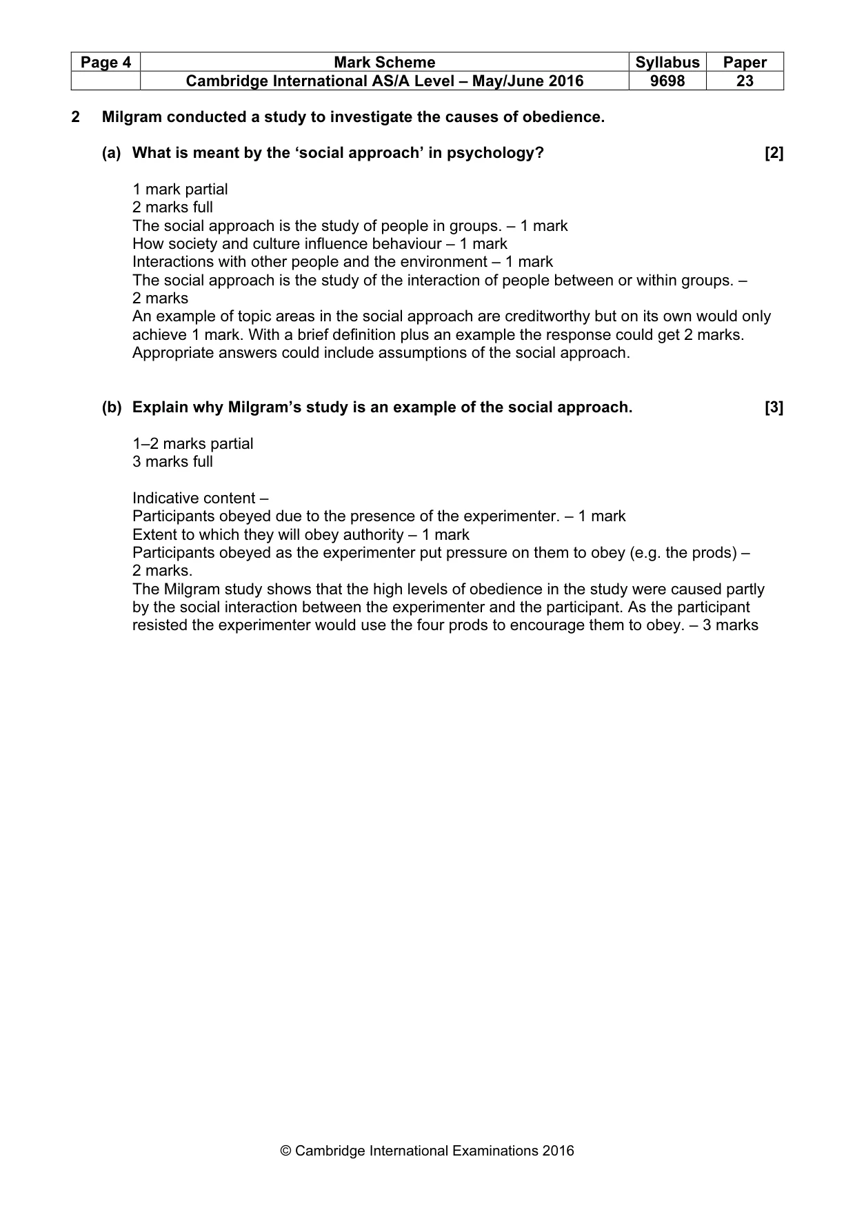 Mark scheme, page 4 of 10