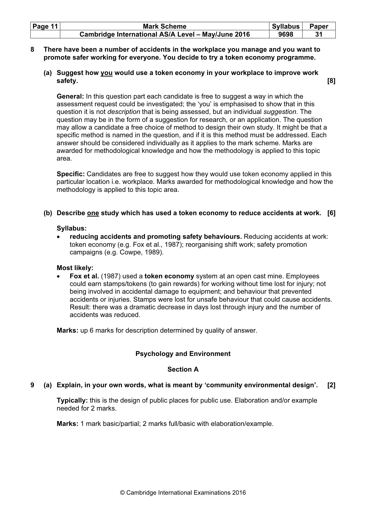 Mark scheme, page 11 of 22
