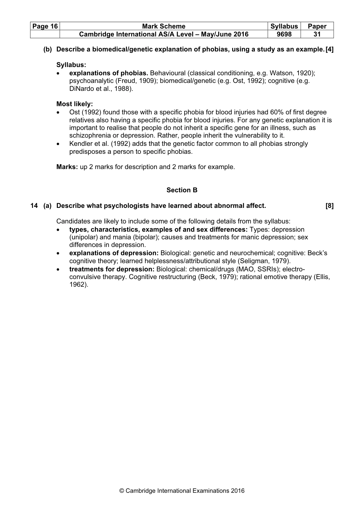 Mark scheme, page 16 of 22