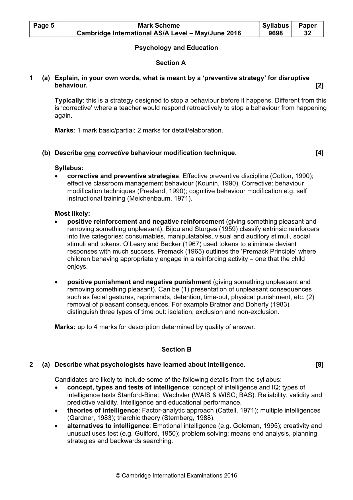 Mark scheme, page 5 of 22