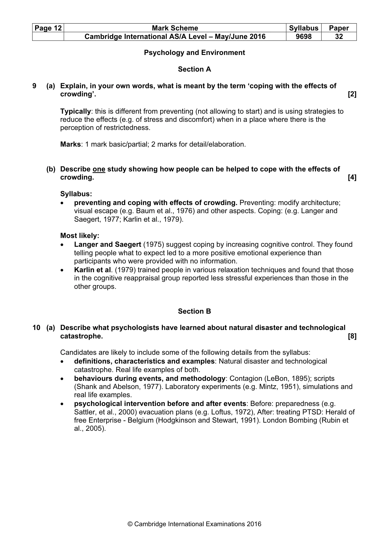 Mark scheme, page 12 of 22