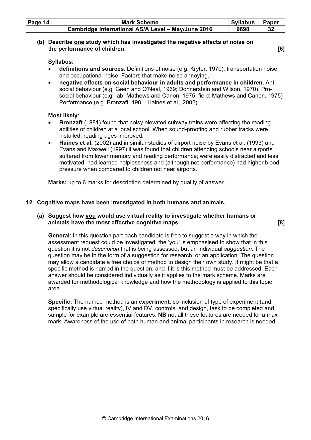 Mark scheme, page 14 of 22