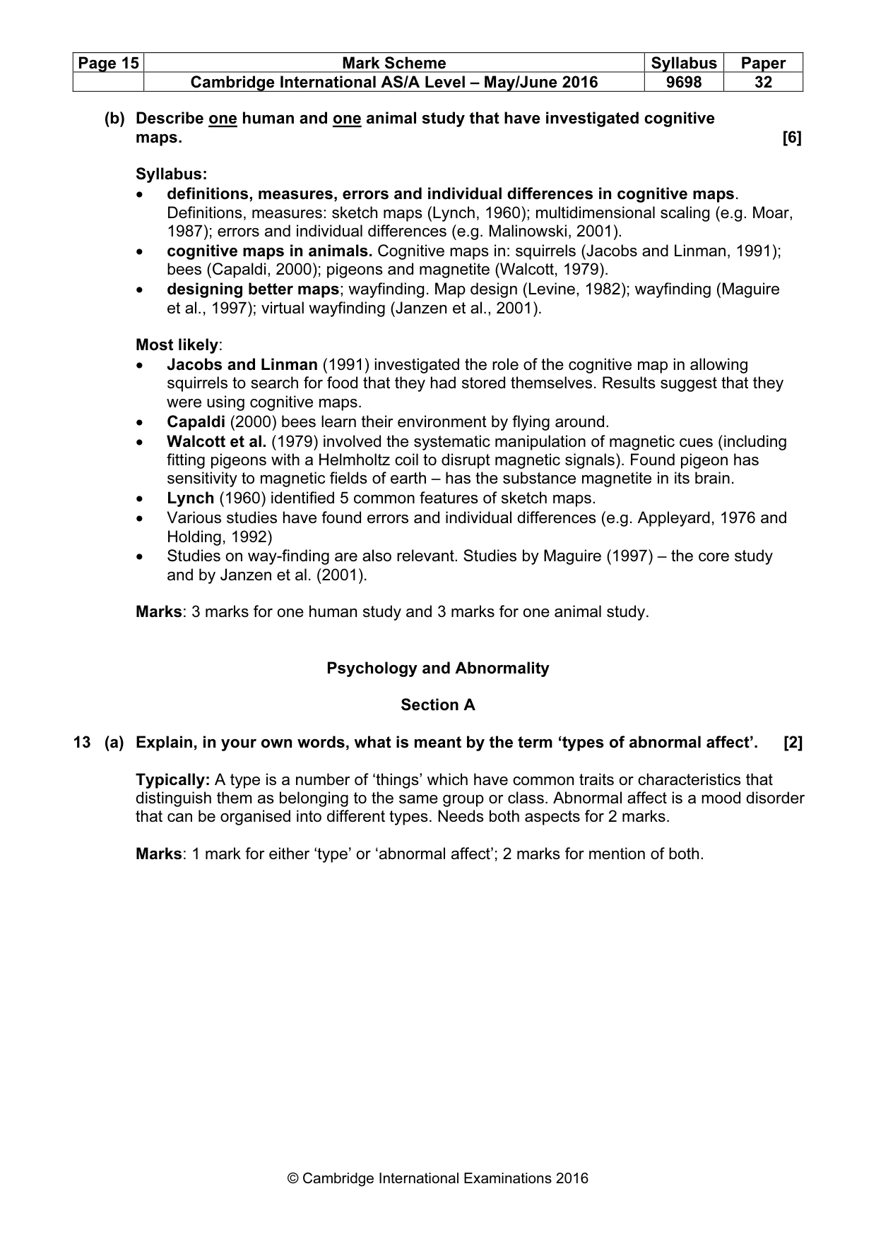 Mark scheme, page 15 of 22