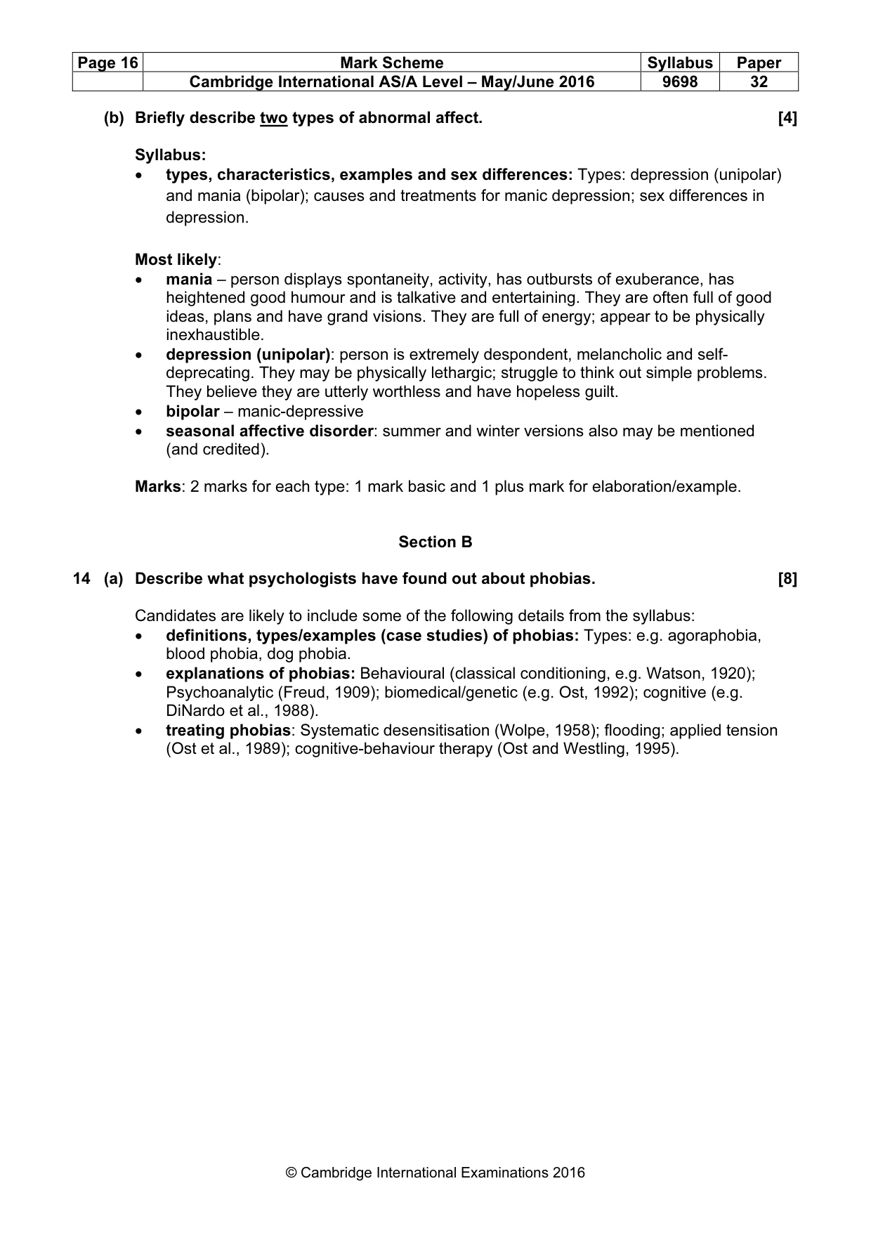 Mark scheme, page 16 of 22