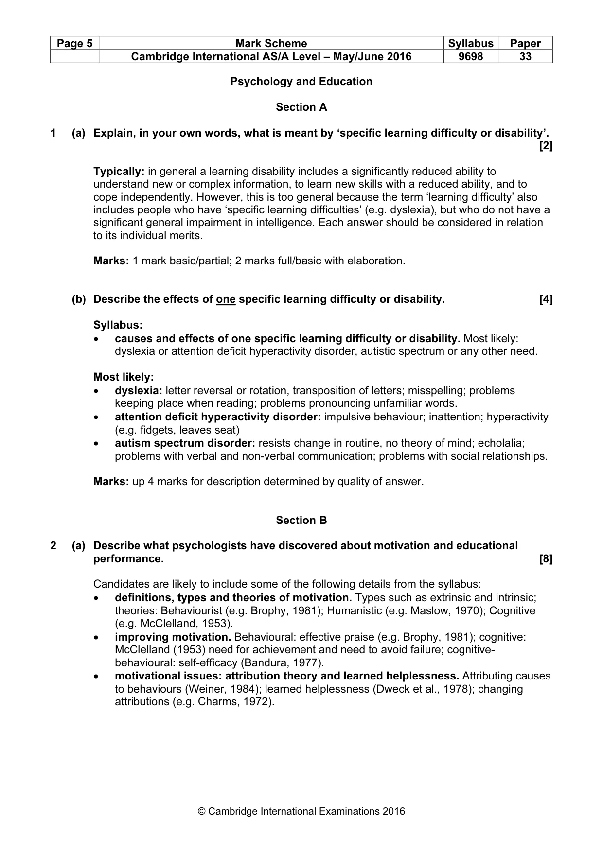 Mark scheme, page 5 of 22