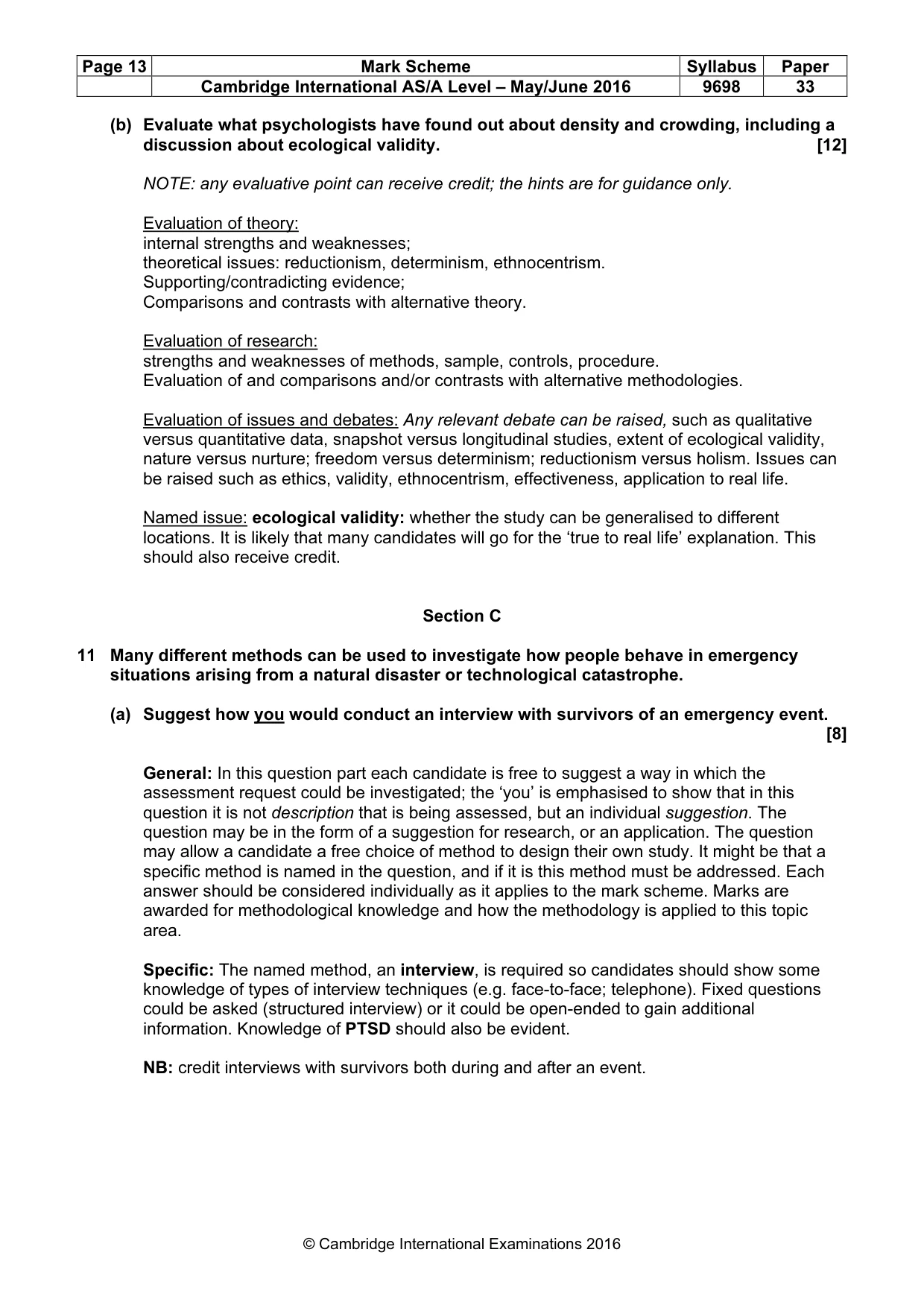 Mark scheme, page 13 of 22