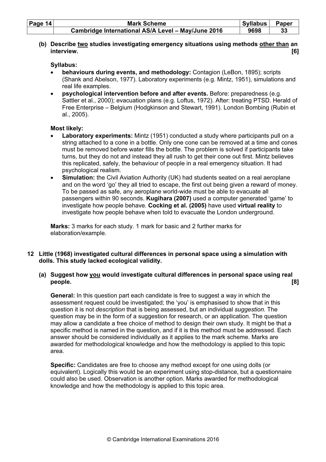 Mark scheme, page 14 of 22
