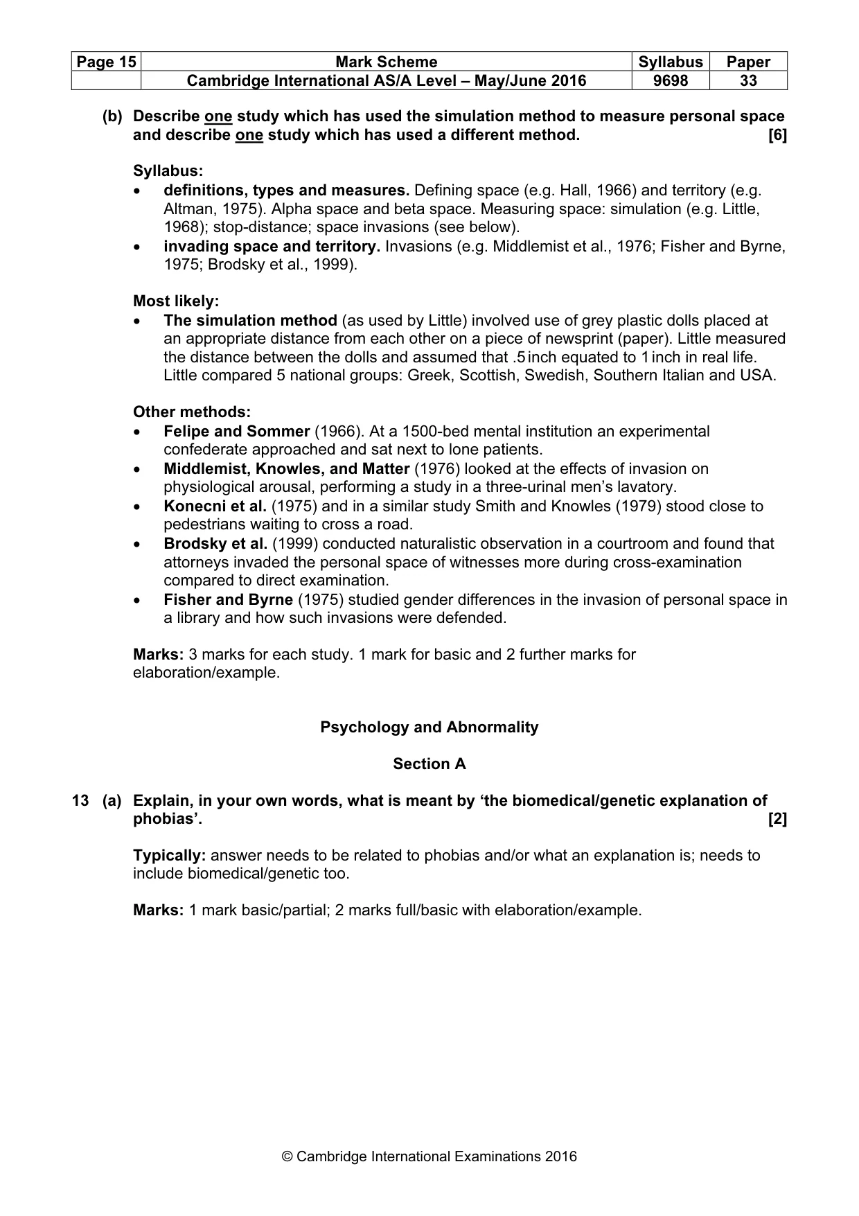 Mark scheme, page 15 of 22
